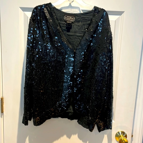 Black sequin Jacket - Picture 1 of 6